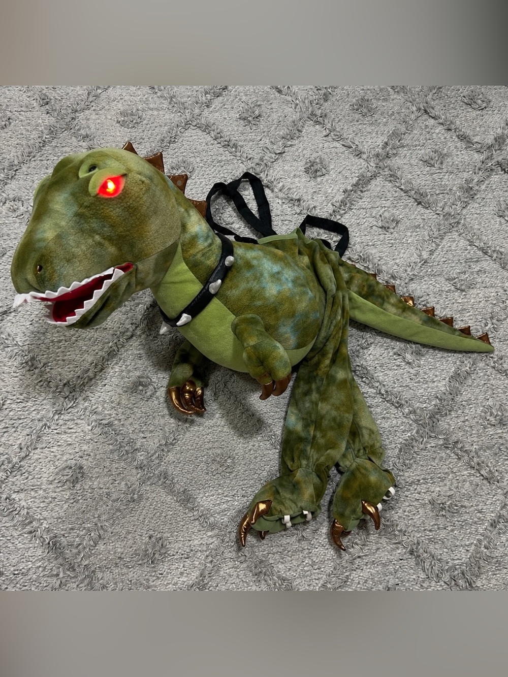 Ministry of Rascals Light Up Growling Dinosaur Ride On Costume Ages 3-7 GUC - Picture 2 of 11